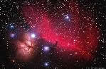 horsehead nebula ic434 and flame nebula ngc202, nebulosa testa di cavallo e nebulosa fiamma