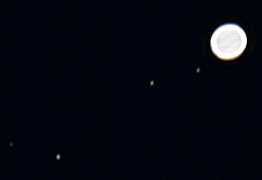 Giove e i suoi satelliti, ripreso con Toucam Pro II su Celestron 114/900